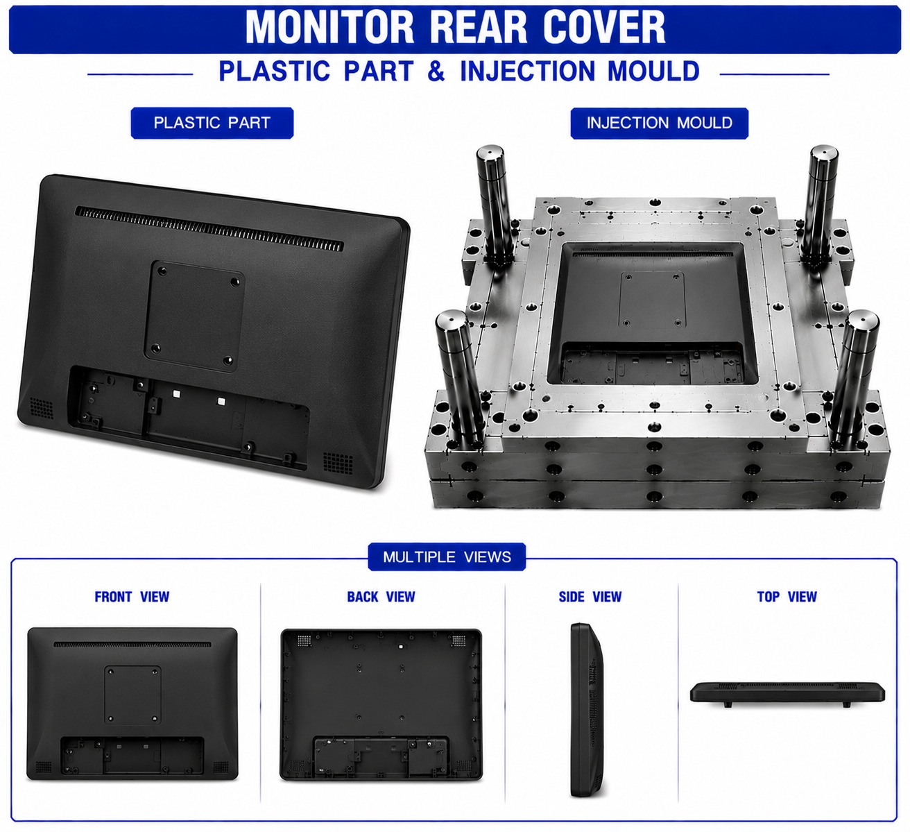 Monitor Plastic Rear Cover